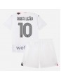AC Milan Rafael Leao #10 Replika Borta Kläder Barn 2023-24 Kortärmad (+ byxor)